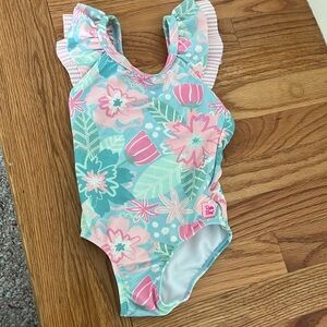 Ruffle Butts Toddler Girl Swimsuit Size 3T Bows